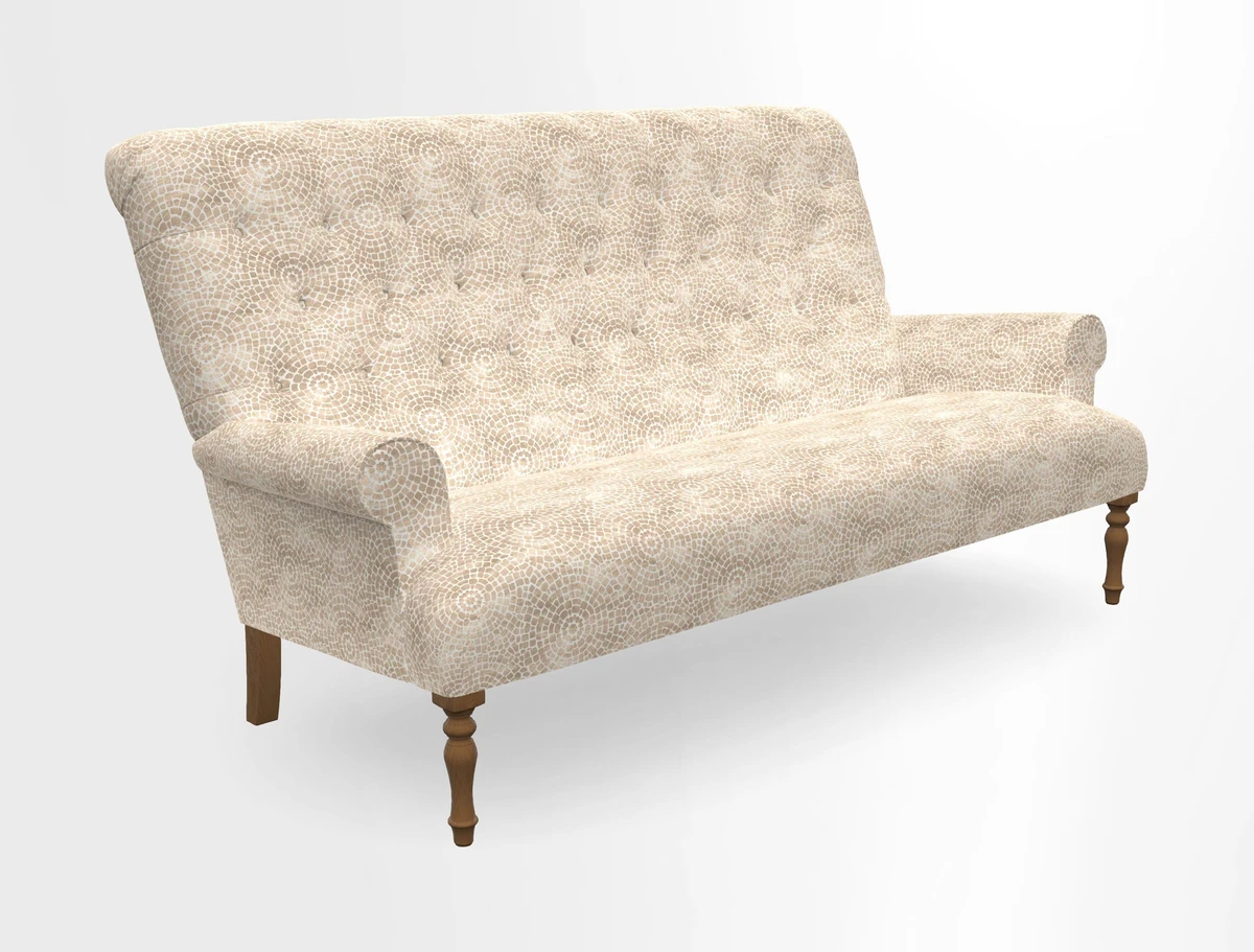 Chelsham 3 seater sofa in Two Tone Plain Biscuit