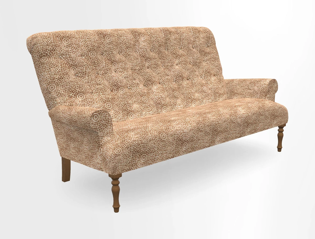 Chelsham 3 seater sofa in Two Tone Plain Biscuit