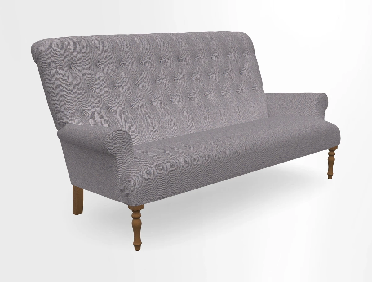 Chelsham 3 seater sofa in Two Tone Plain Biscuit