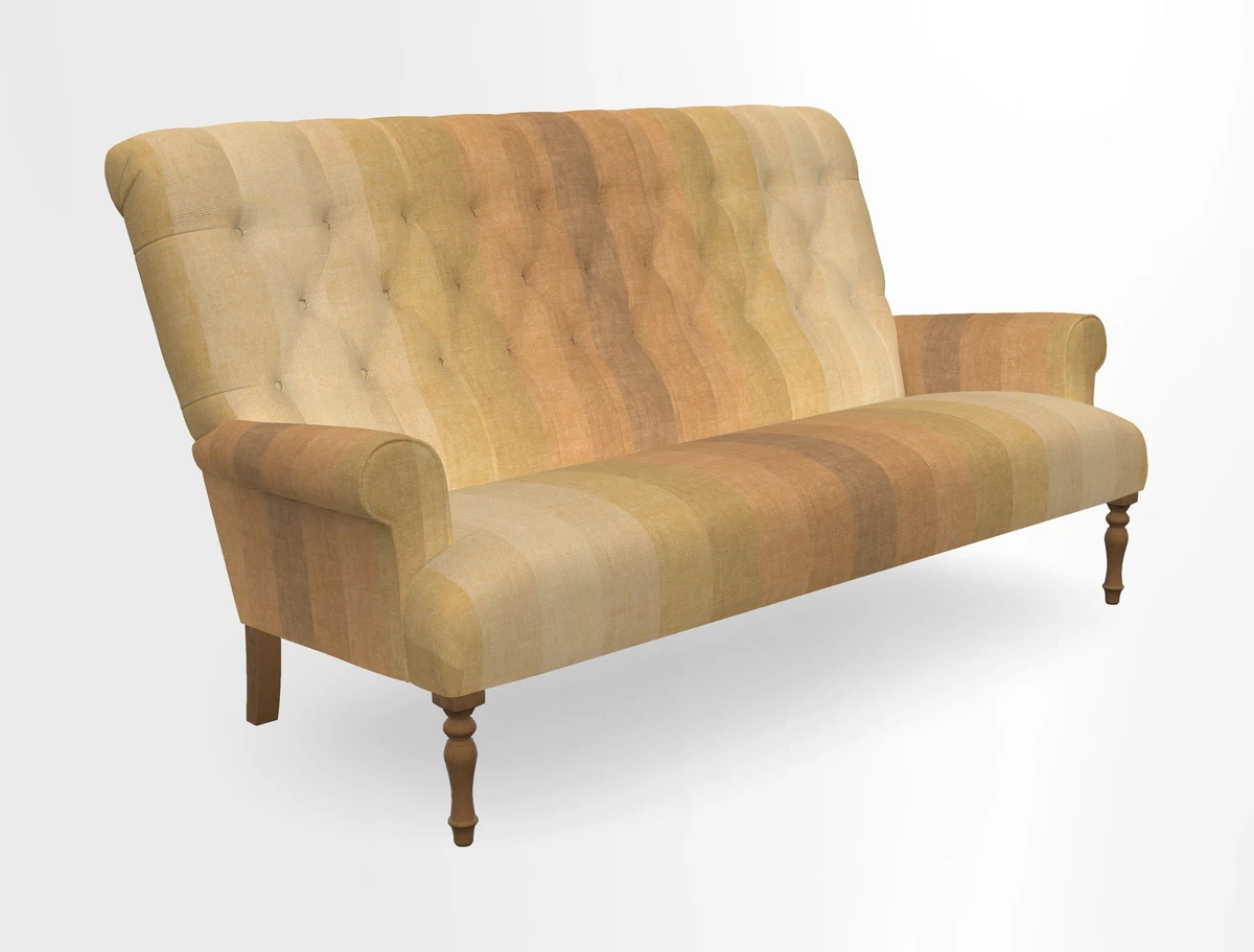 Chelsham 3 seater sofa in Two Tone Plain Biscuit