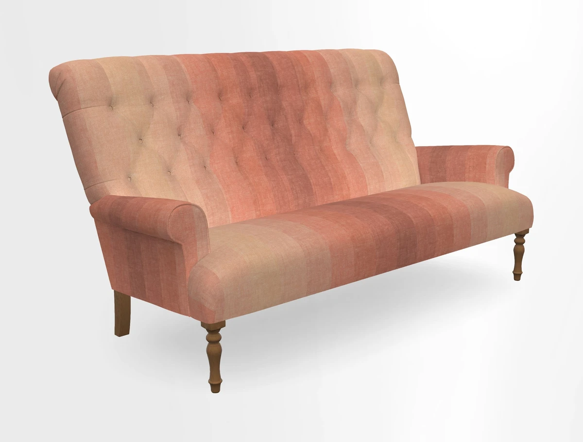 Chelsham 3 seater sofa in Two Tone Plain Biscuit