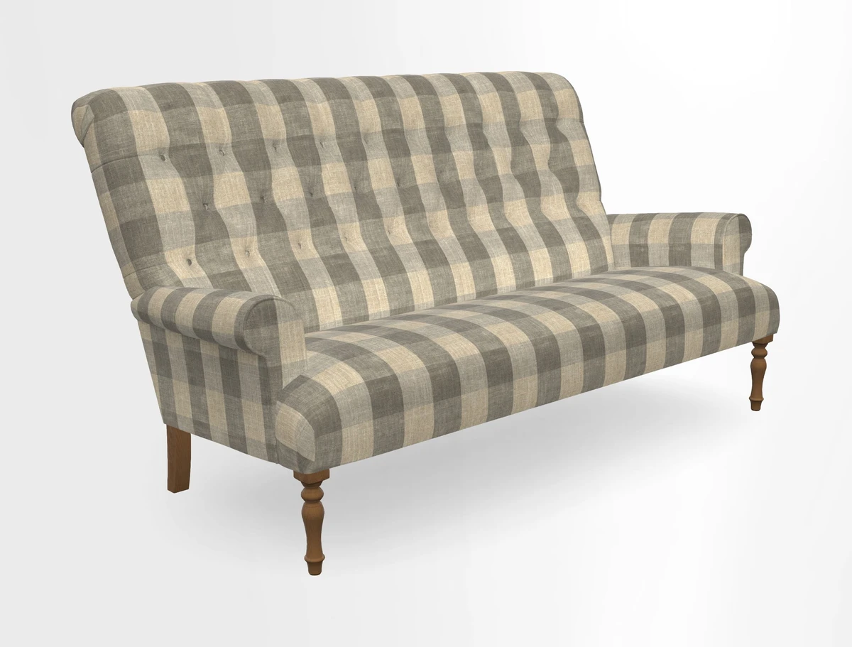 Chelsham 3 seater sofa in Two Tone Plain Biscuit