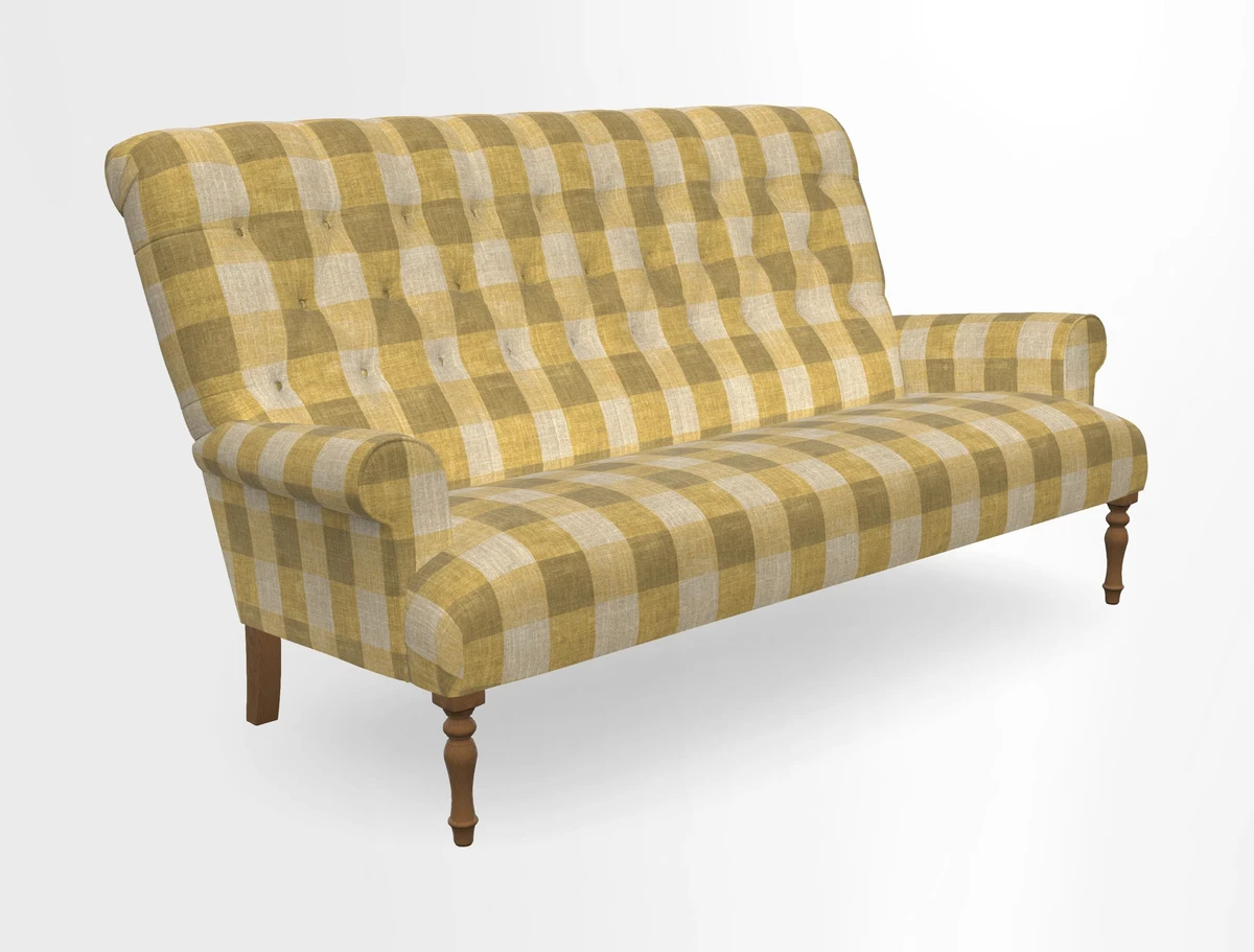 Chelsham 3 seater sofa in Two Tone Plain Biscuit