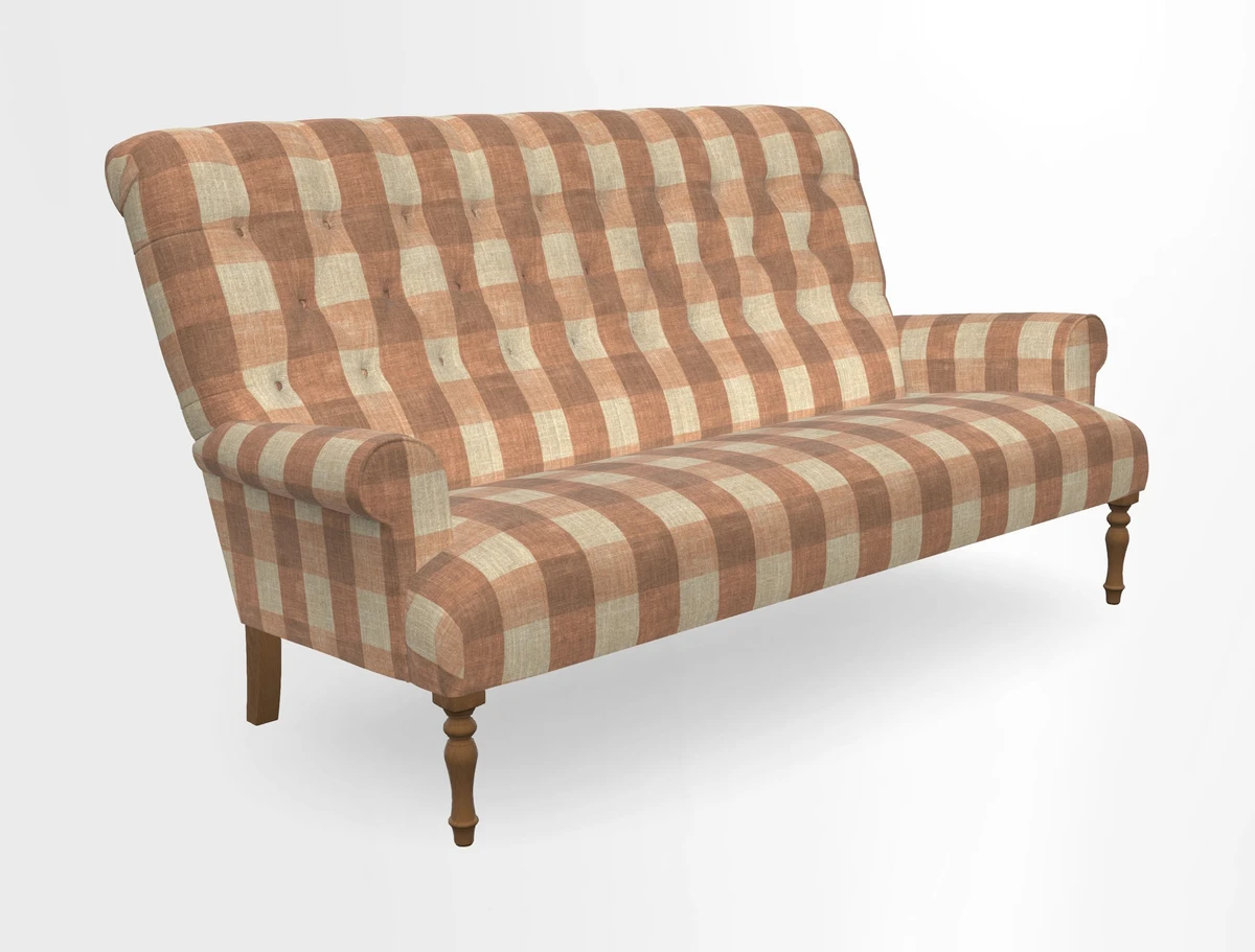 Chelsham 3 seater sofa in Two Tone Plain Biscuit