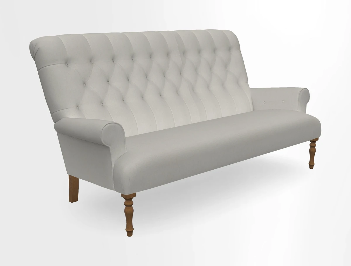 Chelsham 3 seater sofa in Two Tone Plain Biscuit