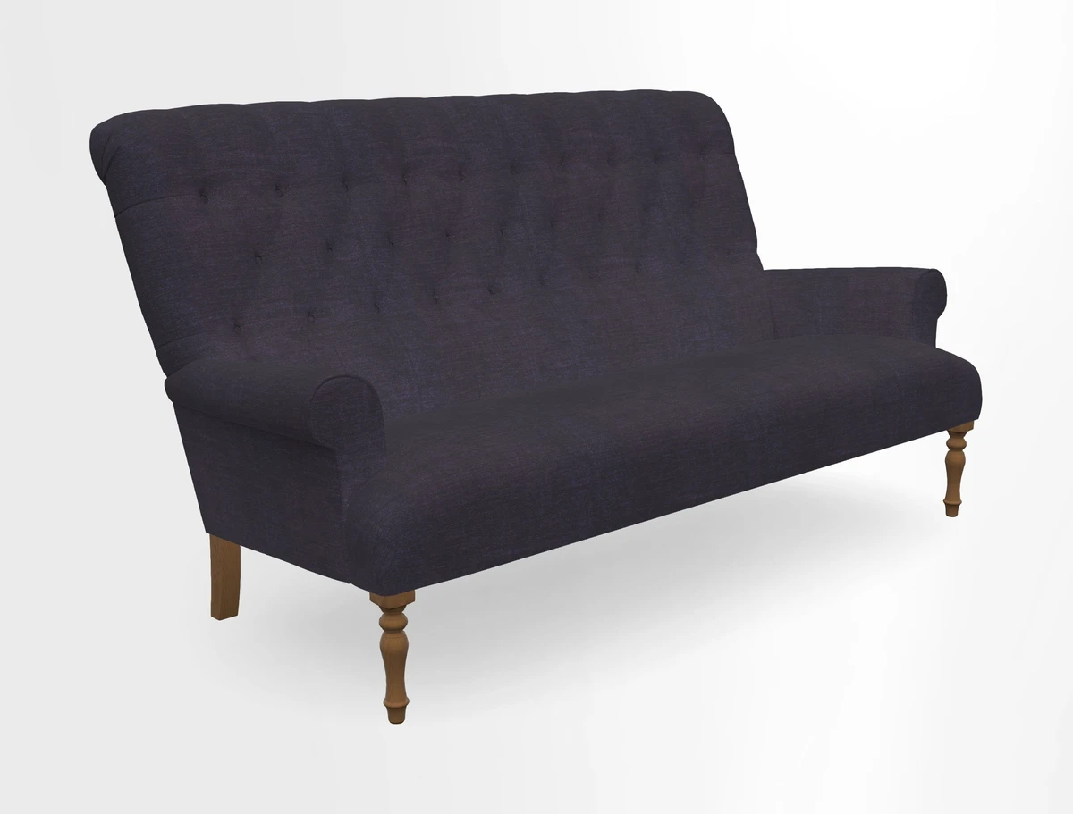 Chelsham 3 seater sofa in Two Tone Plain Biscuit