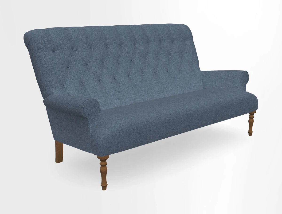 Chelsham 3 seater sofa in Two Tone Plain Biscuit