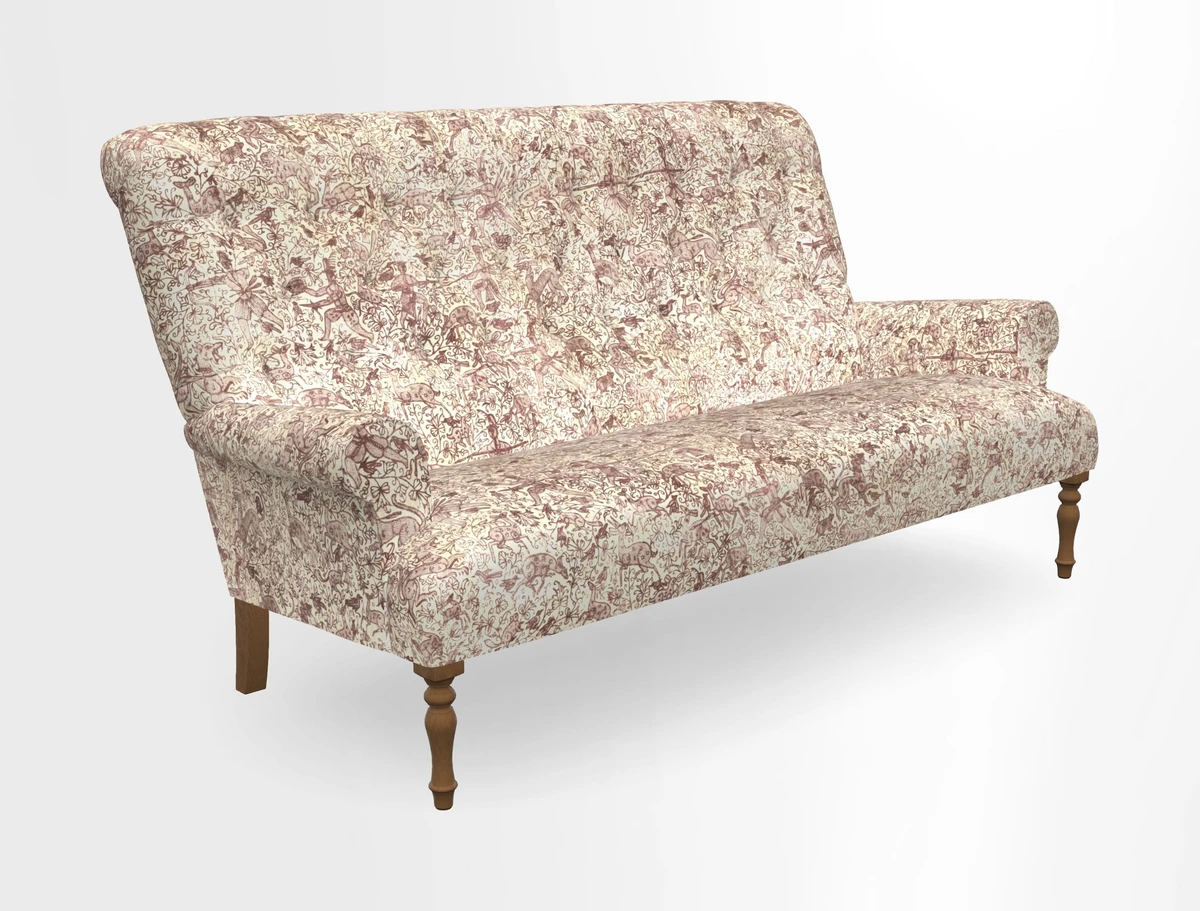 Chelsham 3 seater sofa in Two Tone Plain Biscuit