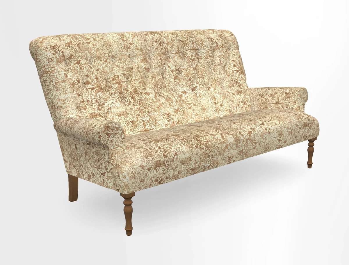 Chelsham 3 seater sofa in Two Tone Plain Biscuit