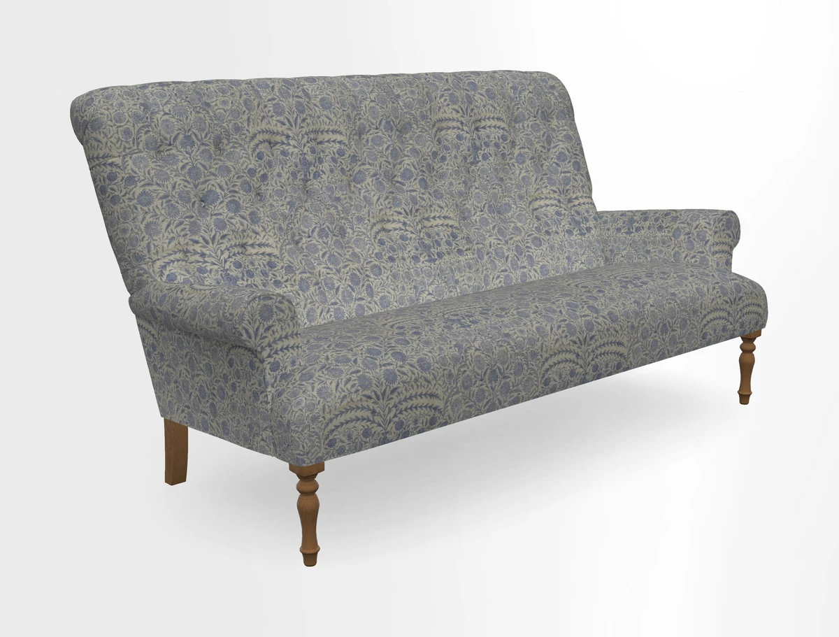 Chelsham 3 seater sofa in Two Tone Plain Biscuit