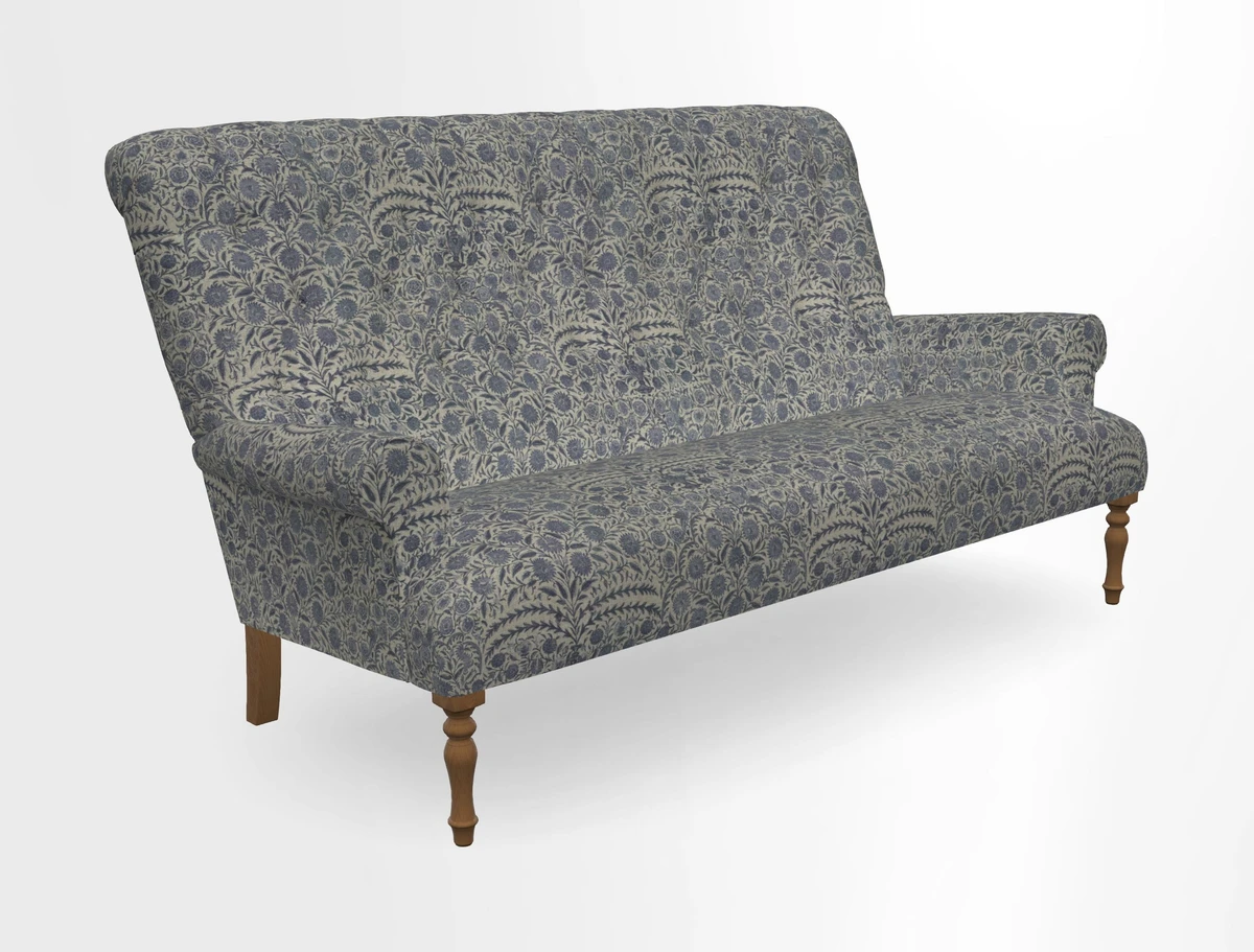 Chelsham 3 seater sofa in Two Tone Plain Biscuit