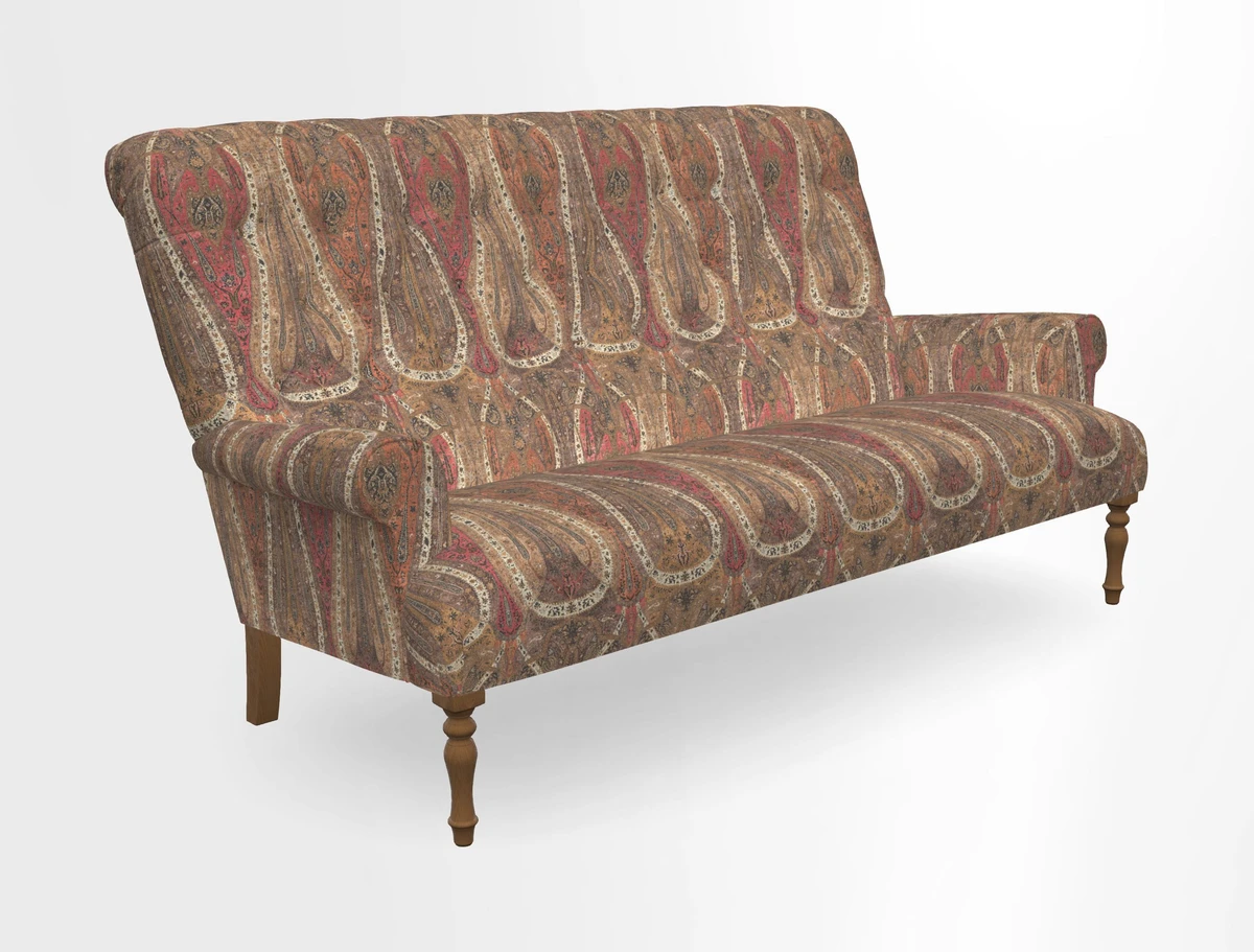 Chelsham 3 seater sofa in Two Tone Plain Biscuit