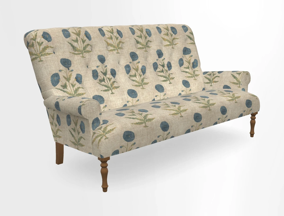 Chelsham 3 seater sofa in Two Tone Plain Biscuit