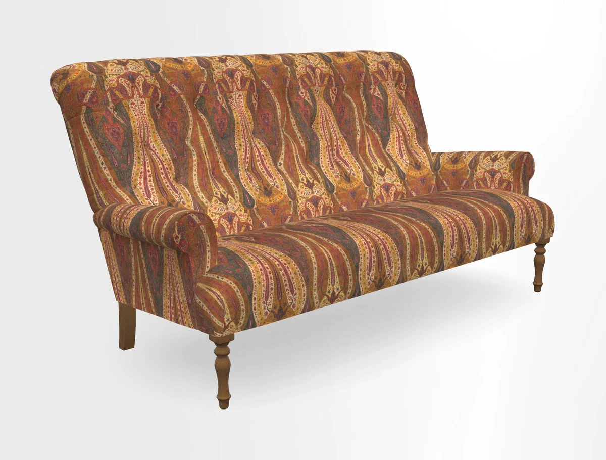 Chelsham 3 seater sofa in Two Tone Plain Biscuit