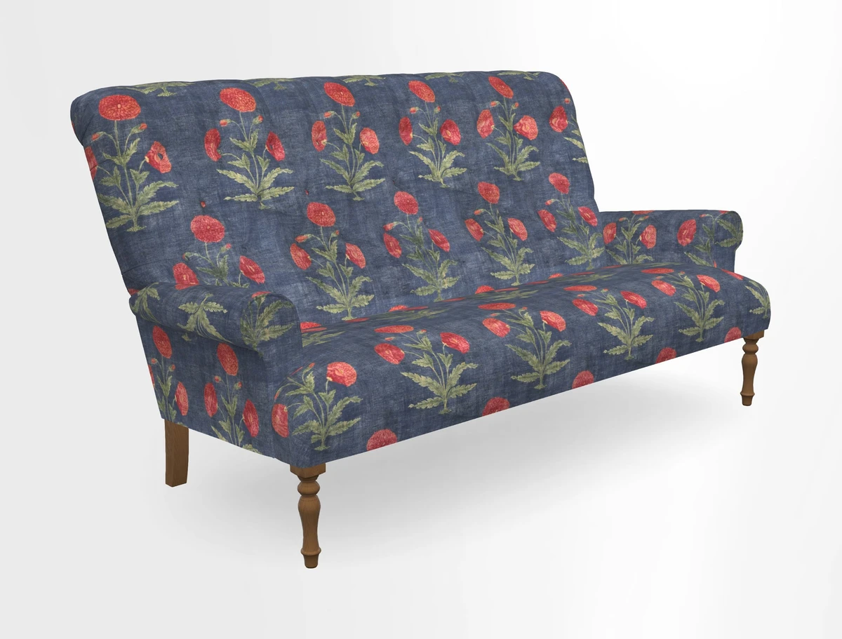 Chelsham 3 seater sofa in Two Tone Plain Biscuit