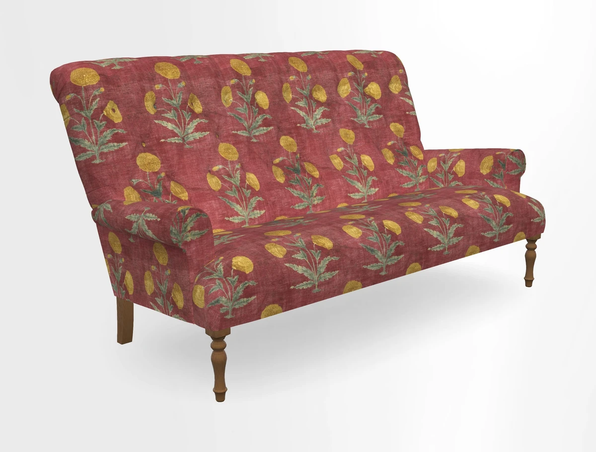Chelsham 3 seater sofa in Two Tone Plain Biscuit