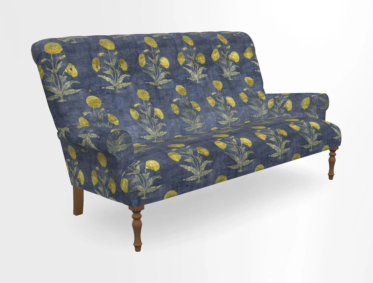 Chelsham 3 seater sofa in Two Tone Plain Biscuit