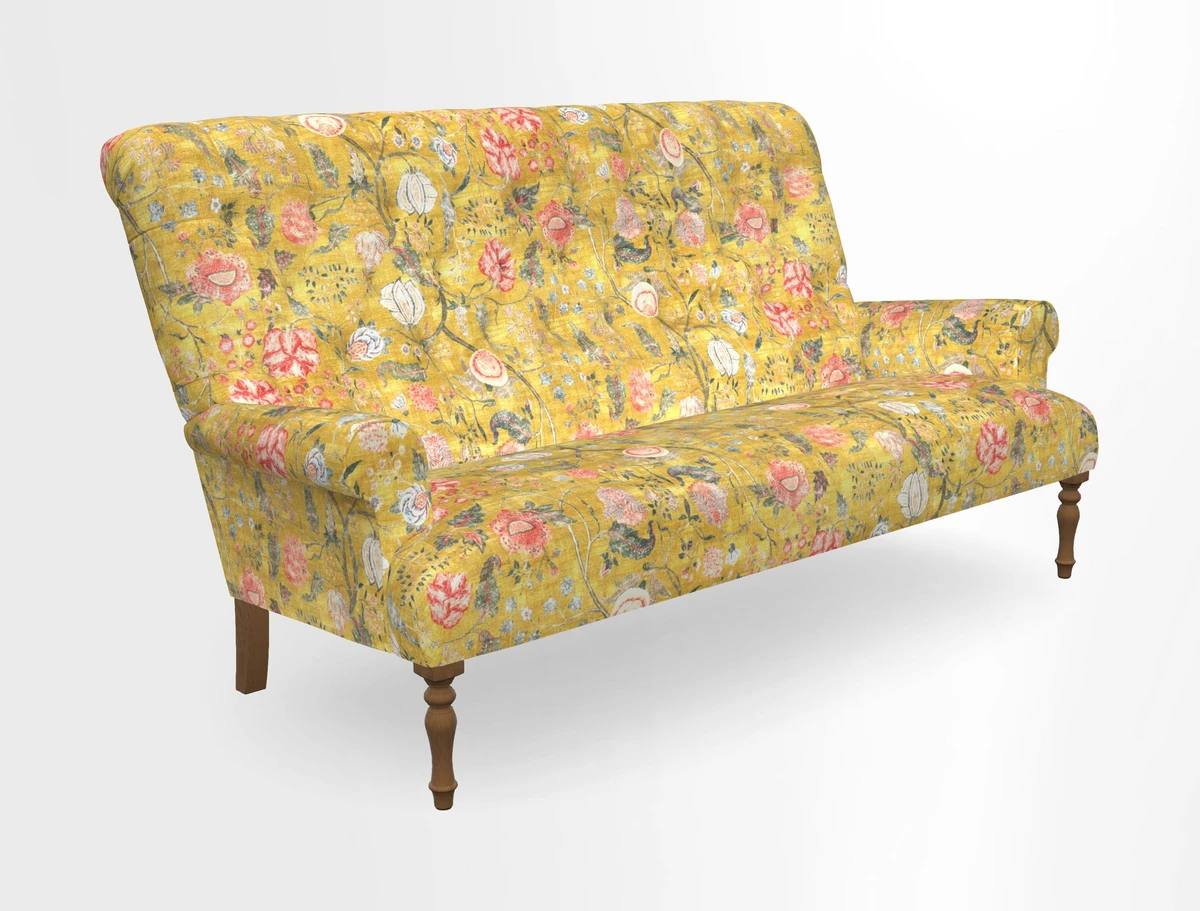 Chelsham 3 seater sofa in Two Tone Plain Biscuit