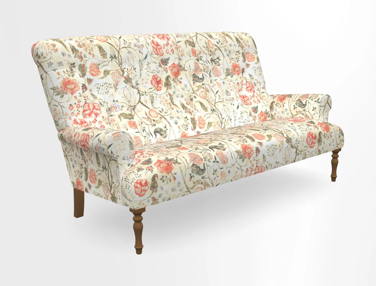 Chelsham 3 seater sofa in Two Tone Plain Biscuit