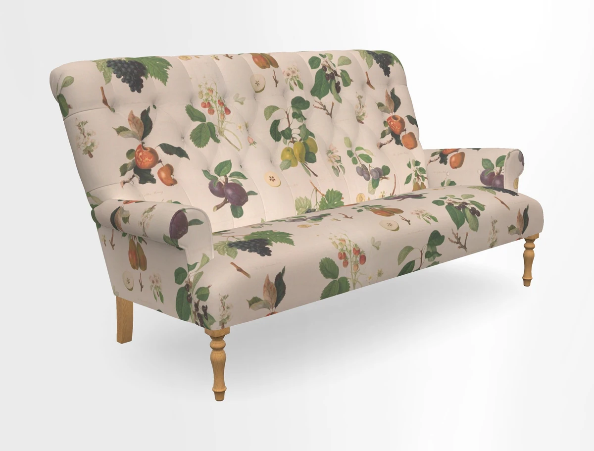 Chelsham 3 seater sofa in Two Tone Plain Biscuit
