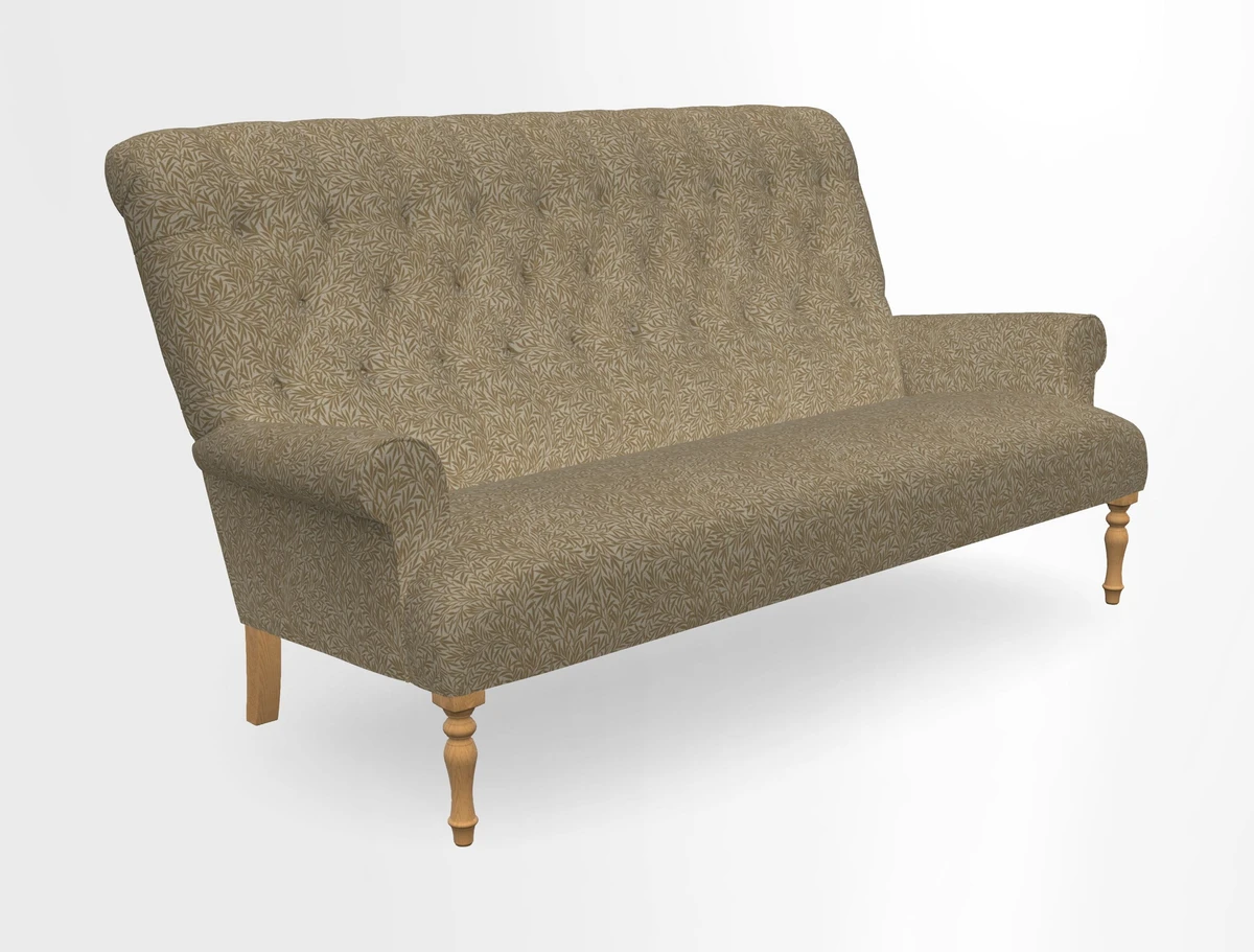 Chelsham 3 seater sofa in Two Tone Plain Biscuit