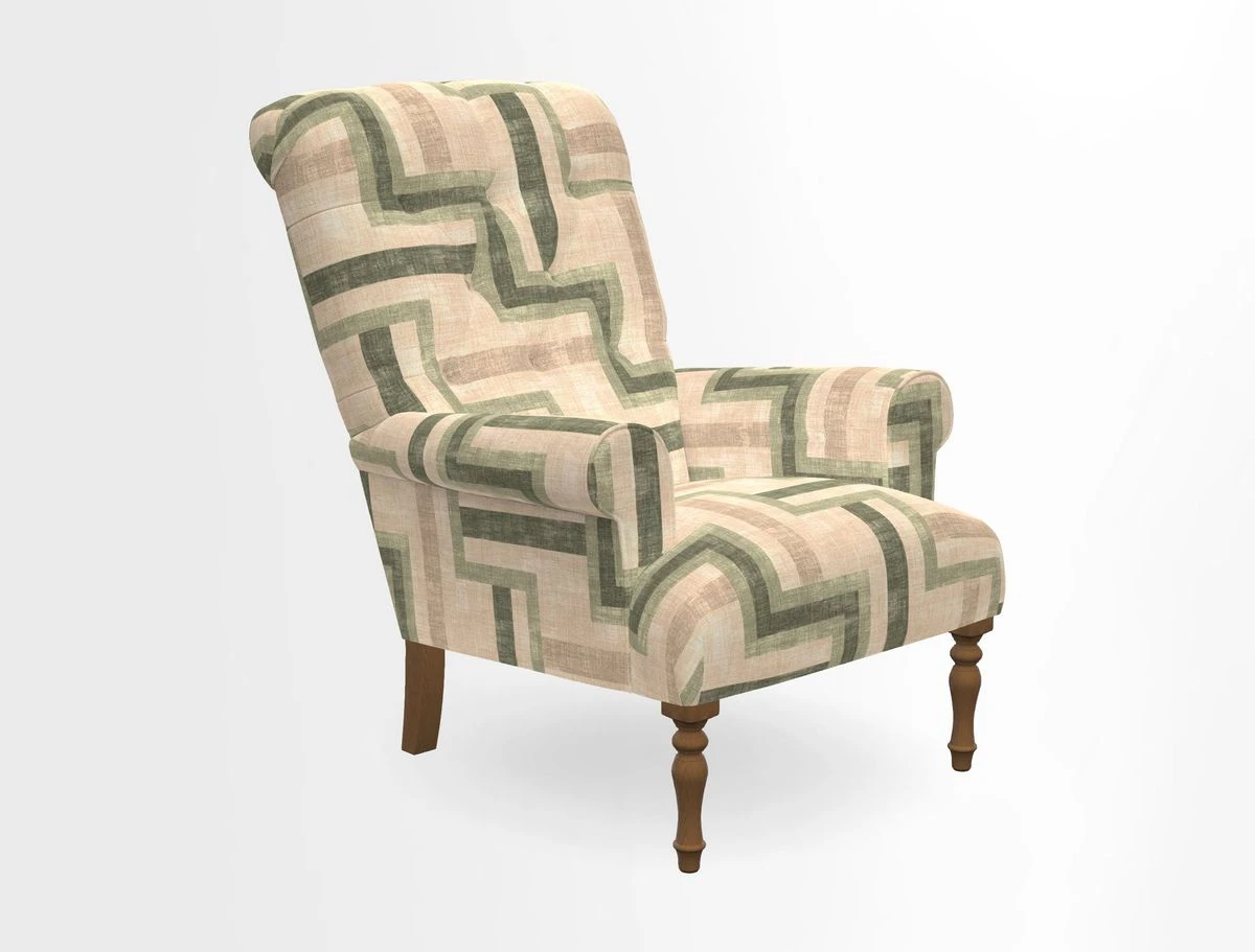Chelsham Chair in Roxburgh Herringbone Paprika