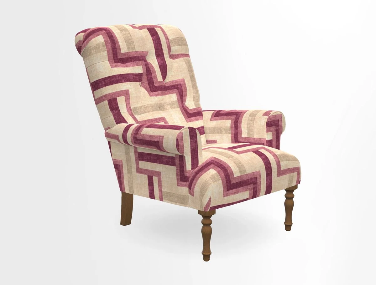 Chelsham Chair in Roxburgh Herringbone Paprika