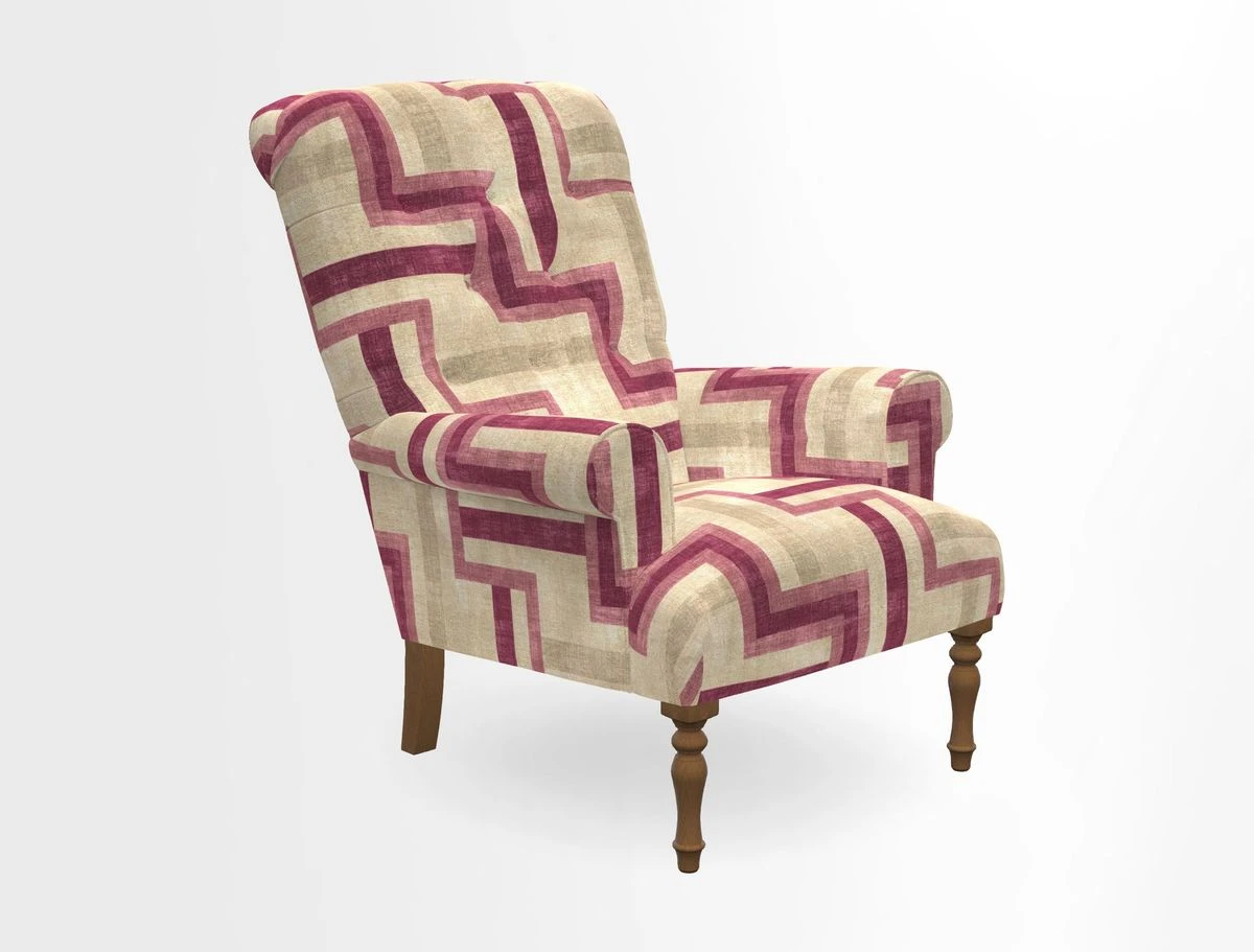Chelsham Chair in Roxburgh Herringbone Paprika