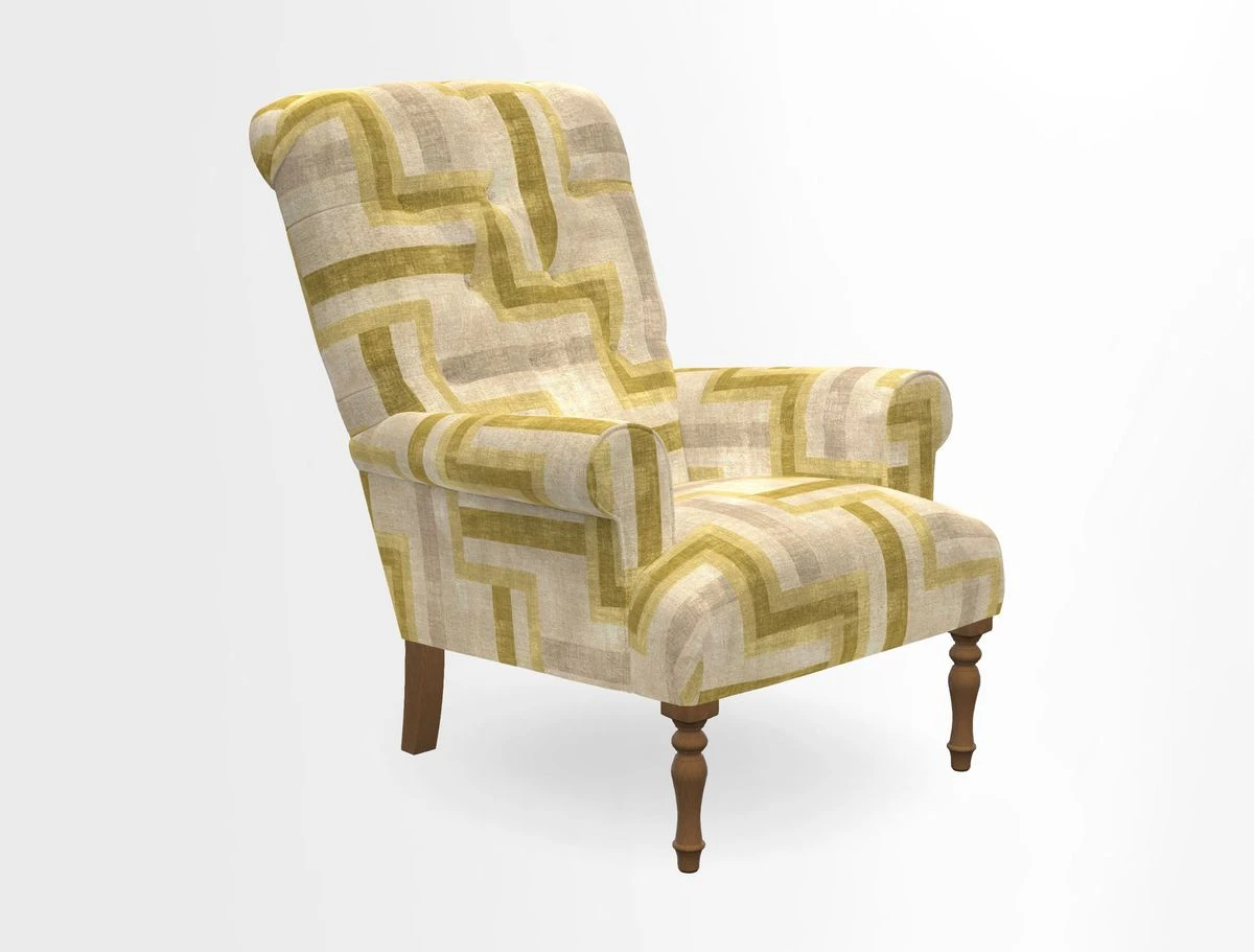 Chelsham Chair in Roxburgh Herringbone Paprika