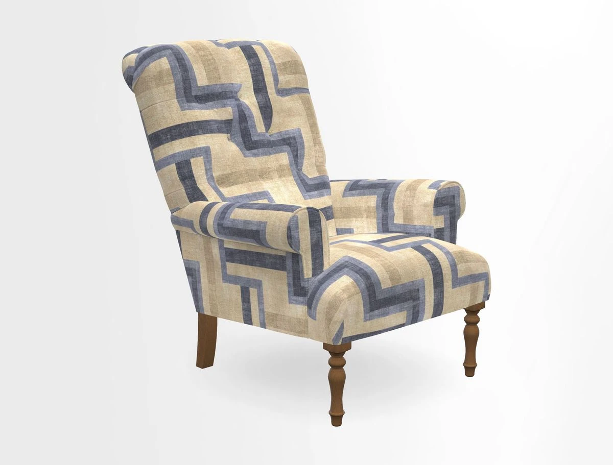 Chelsham Chair in Roxburgh Herringbone Paprika