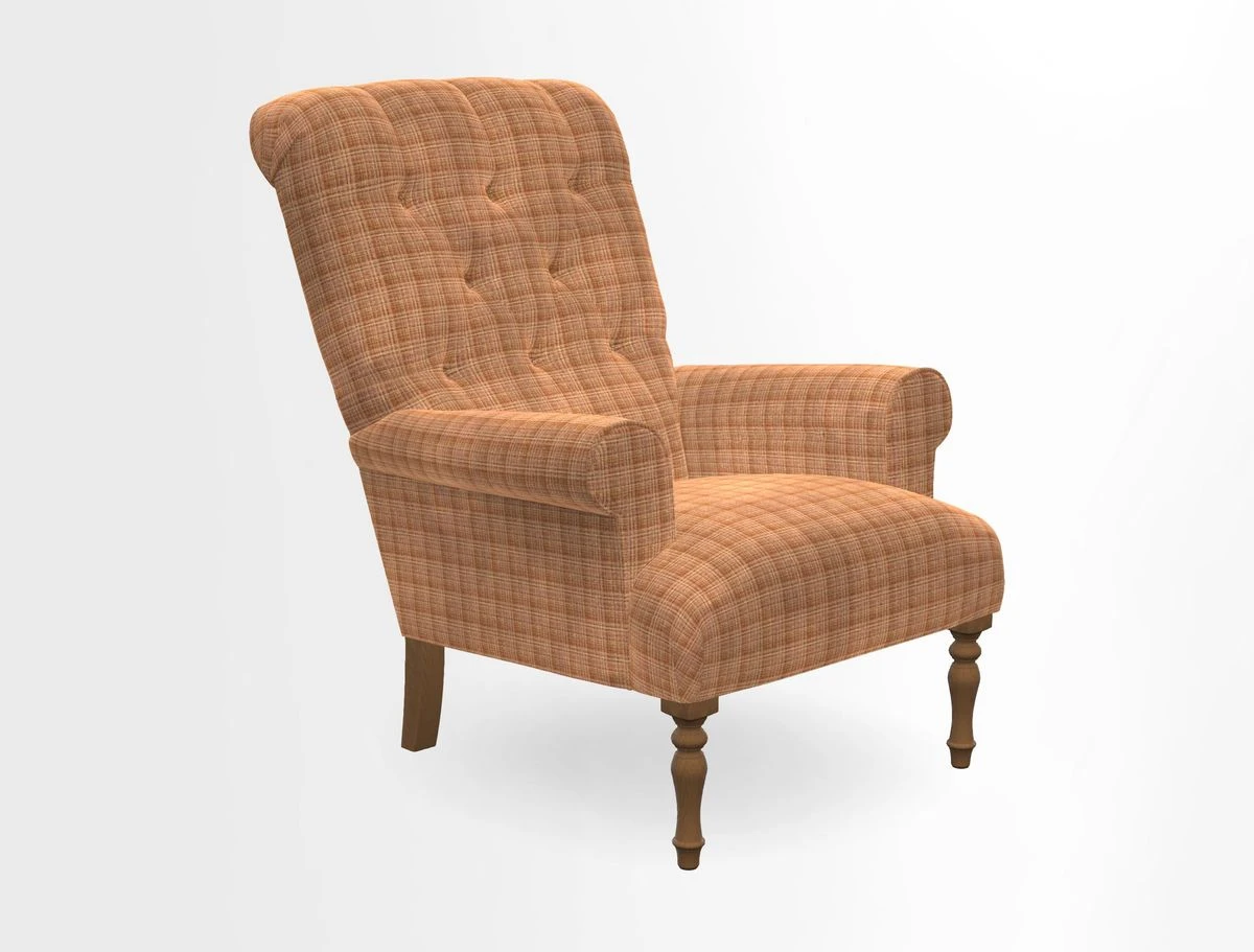 Chelsham Chair in Roxburgh Herringbone Paprika