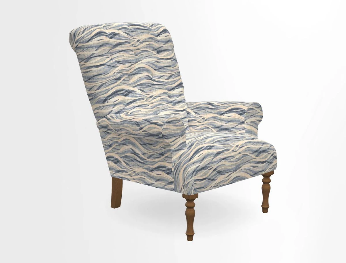 Chelsham Chair in Roxburgh Herringbone Paprika