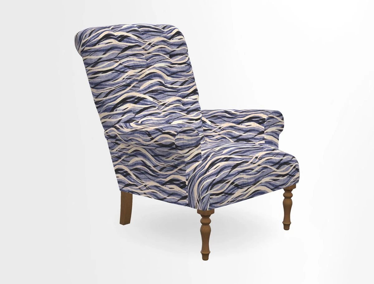 Chelsham Chair in Roxburgh Herringbone Paprika