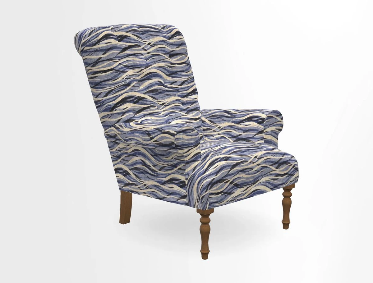 Chelsham Chair in Roxburgh Herringbone Paprika