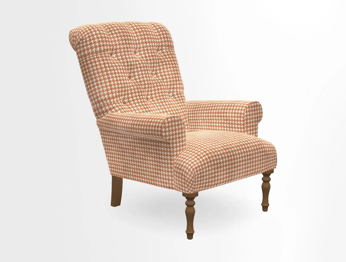 Chelsham Chair in Roxburgh Herringbone Paprika