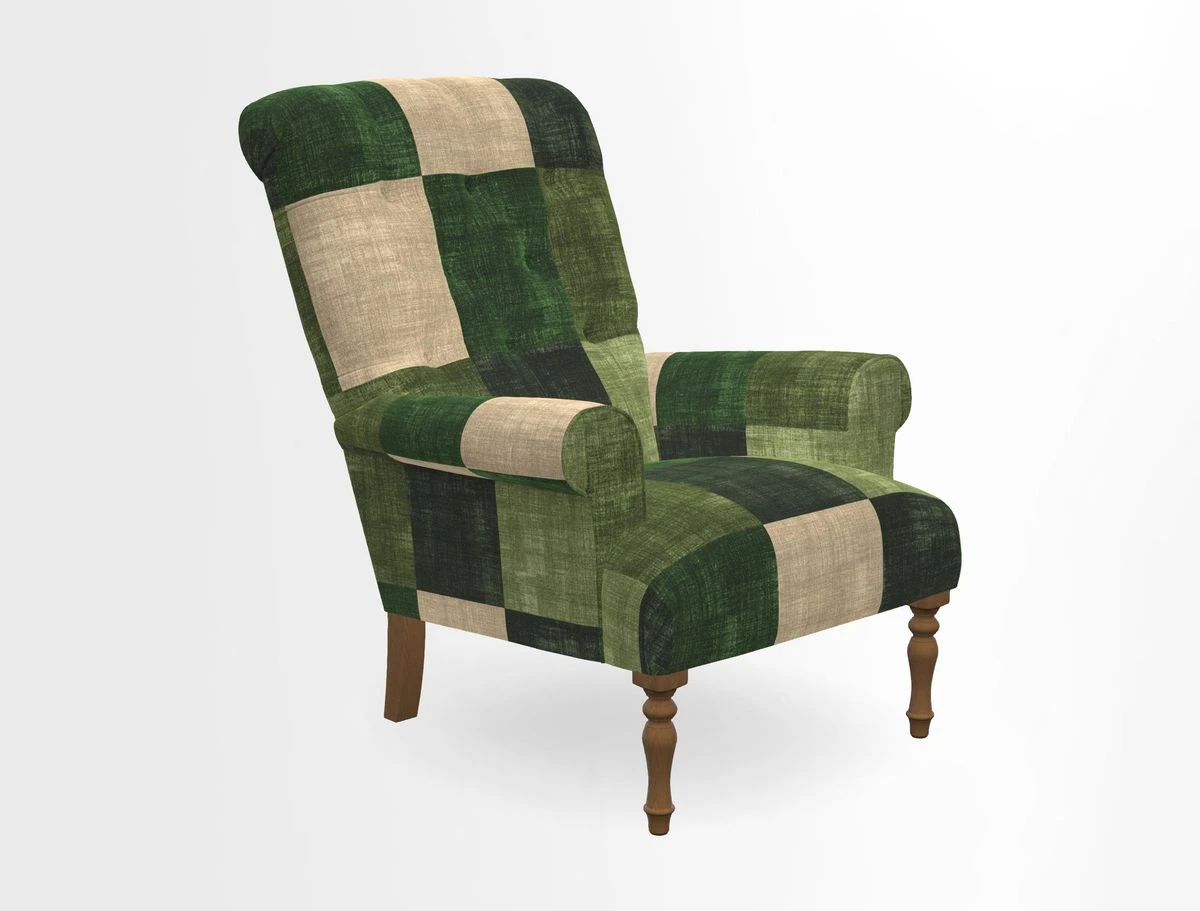 Chelsham Chair in Roxburgh Herringbone Paprika