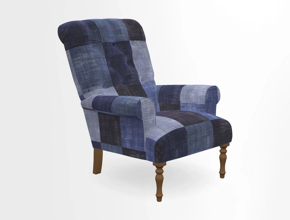 Chelsham Chair in Roxburgh Herringbone Paprika