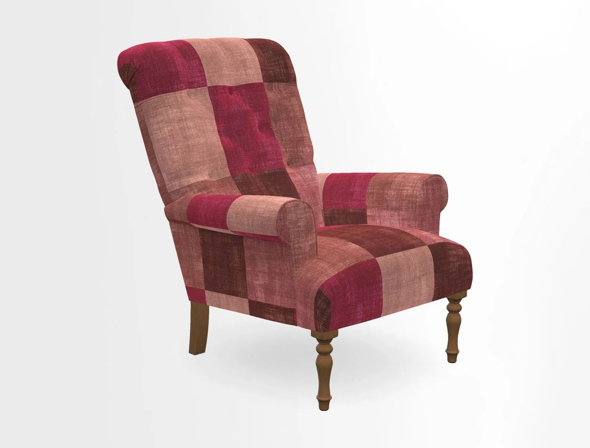 Chelsham Chair in Roxburgh Herringbone Paprika