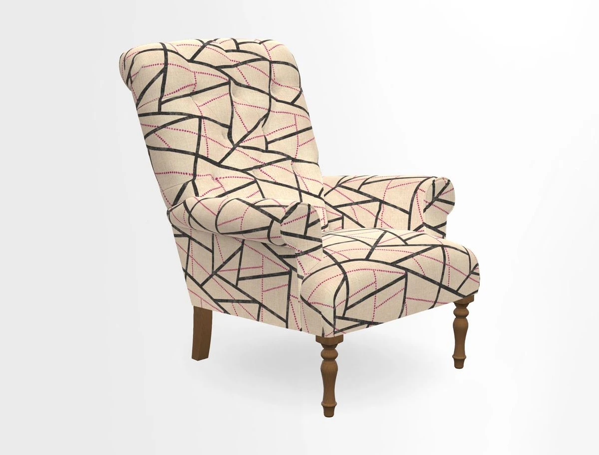 Chelsham Chair in Roxburgh Herringbone Paprika