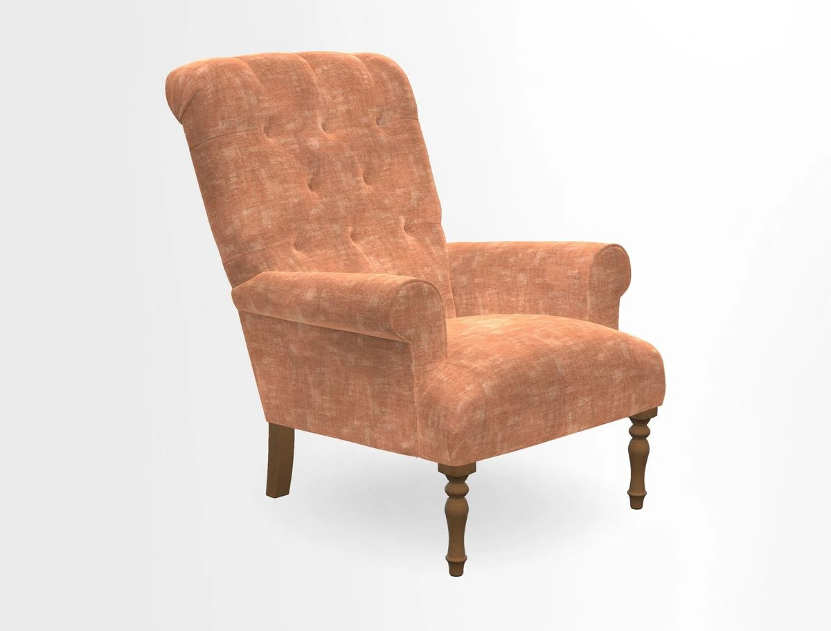 Chelsham Chair in Roxburgh Herringbone Paprika