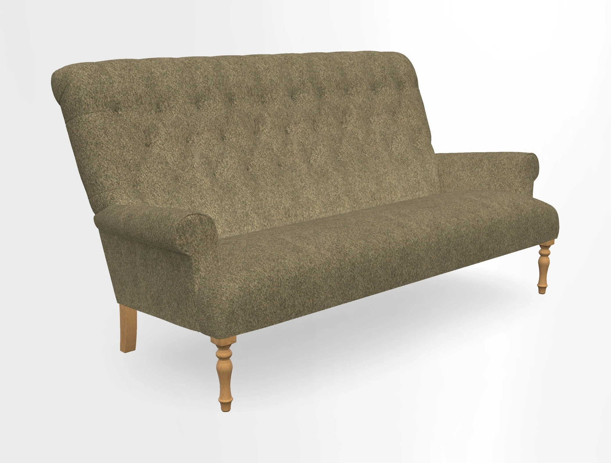 Chelsham 3 seater sofa in Two Tone Plain Biscuit