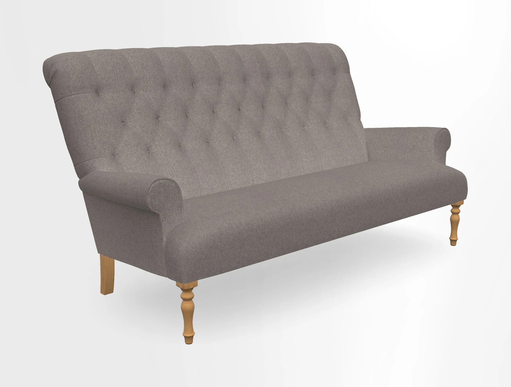 Chelsham 3 seater sofa in Two Tone Plain Biscuit