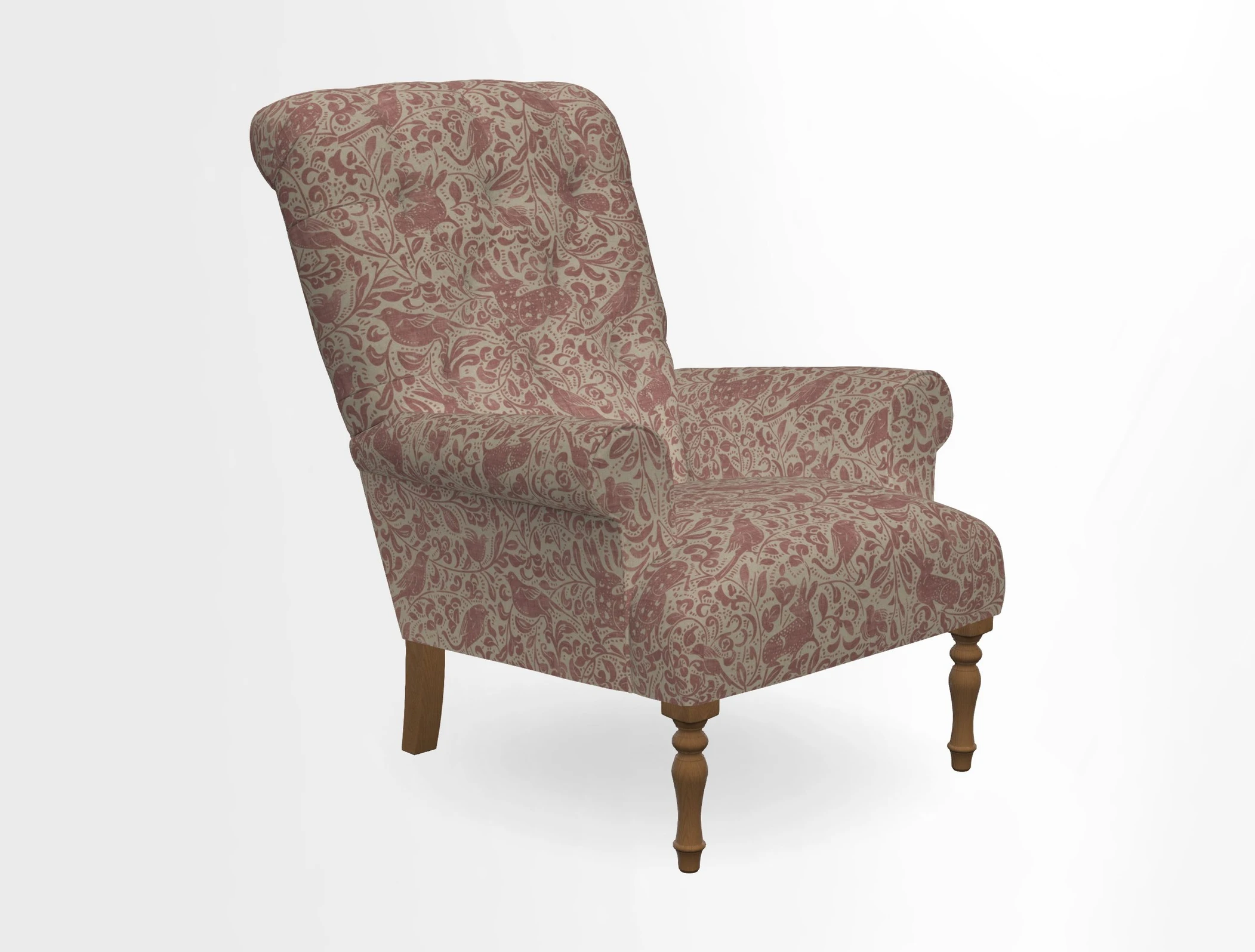 Chelsham Chair in Roxburgh Herringbone Paprika