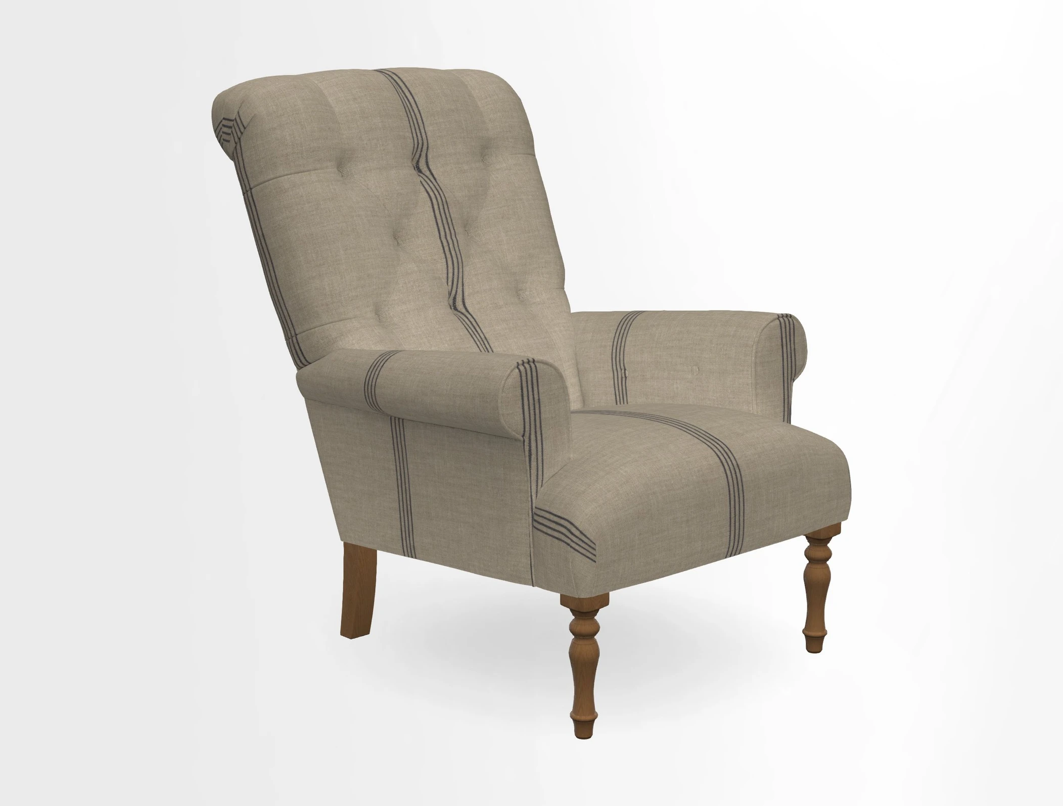 Chelsham Chair in Roxburgh Herringbone Paprika