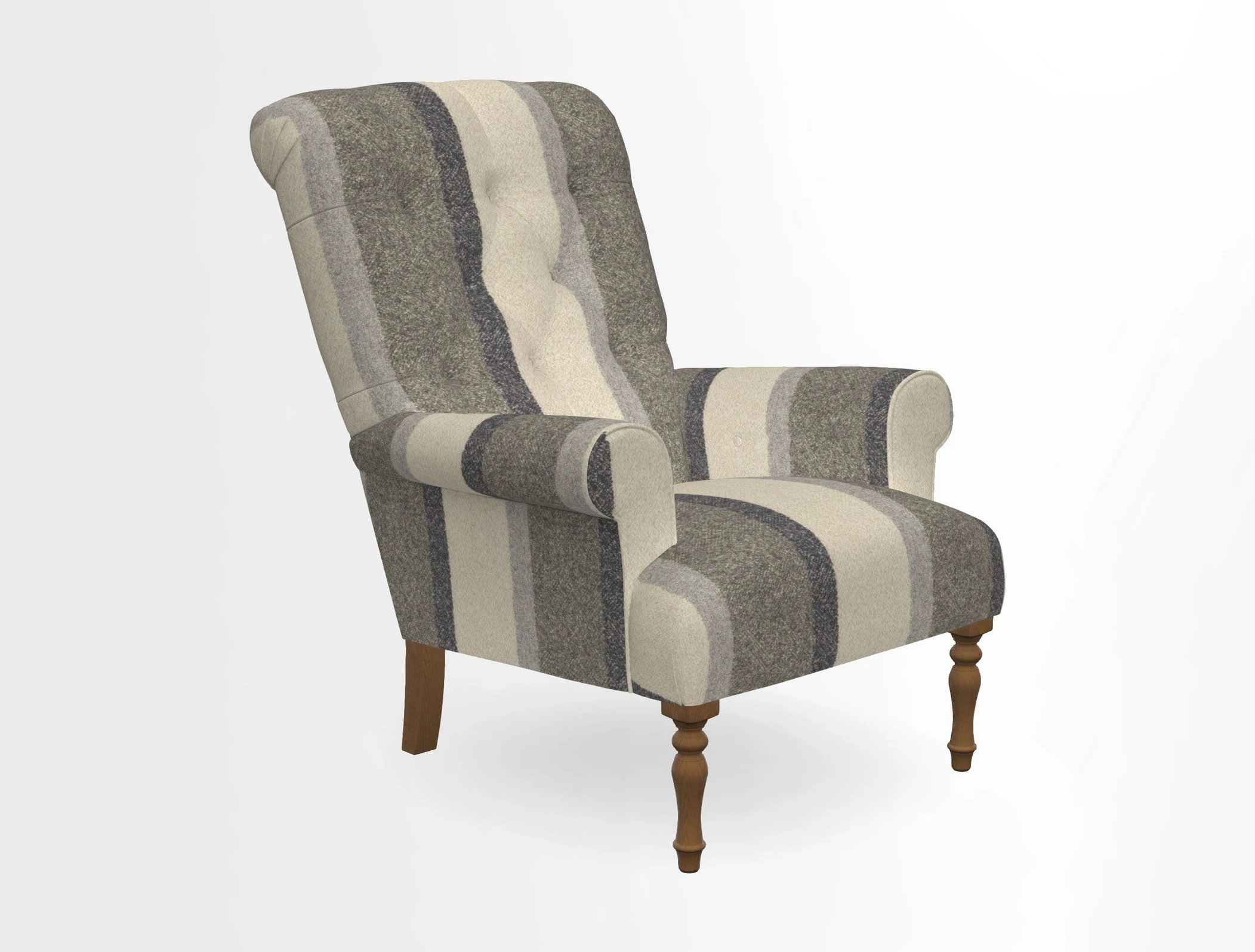 Chelsham Chair in Roxburgh Herringbone Paprika