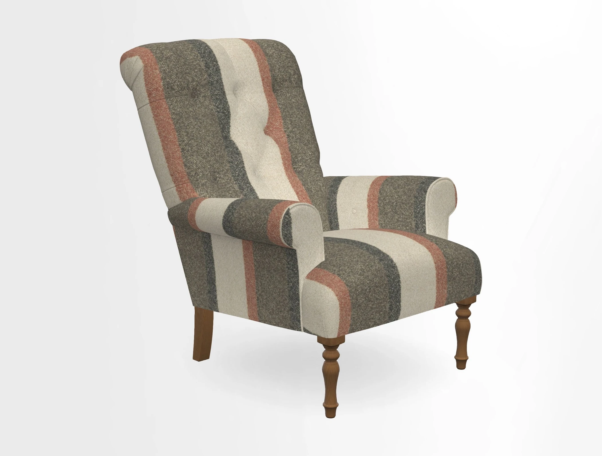 Chelsham Chair in Roxburgh Herringbone Paprika