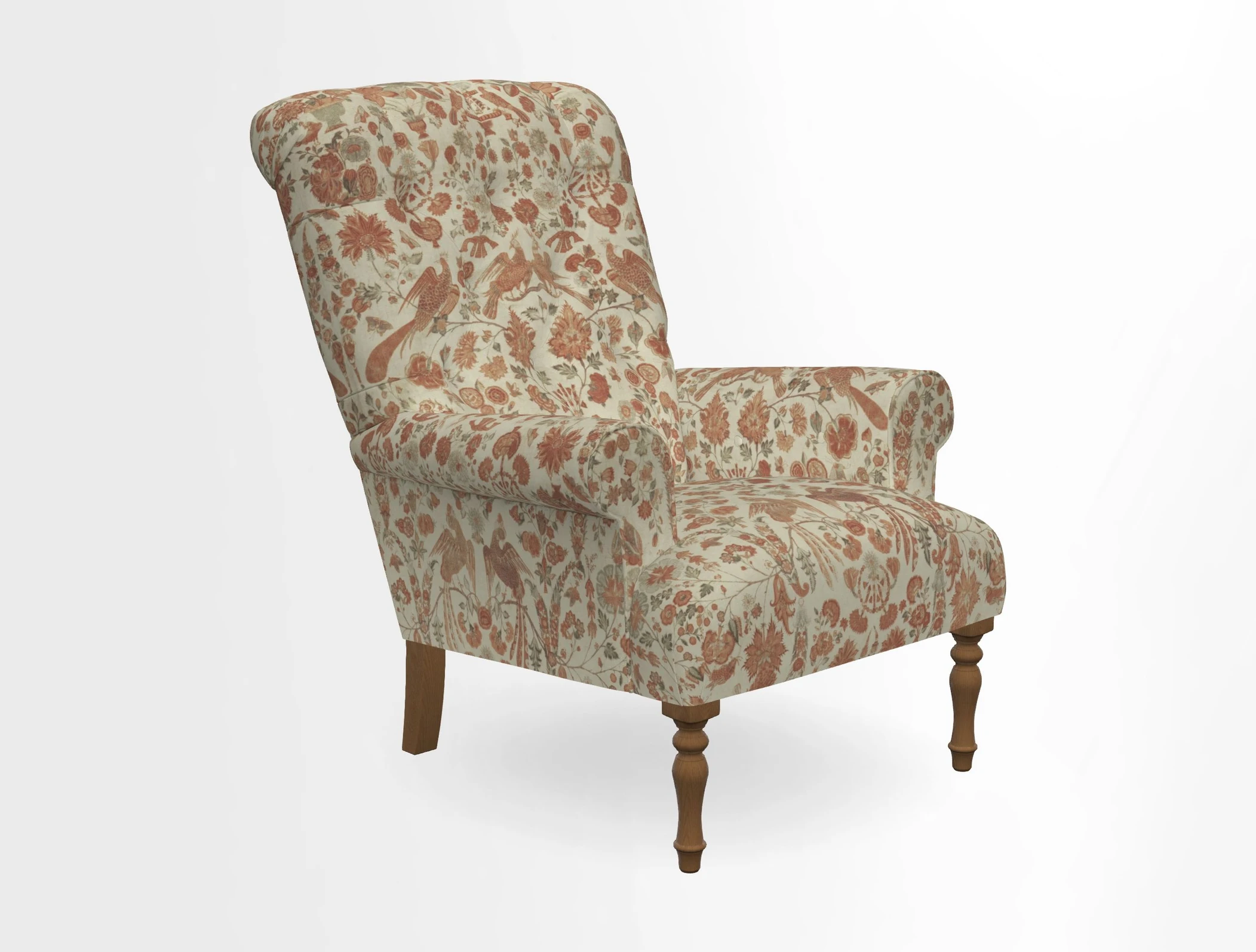 Chelsham Chair in Roxburgh Herringbone Paprika