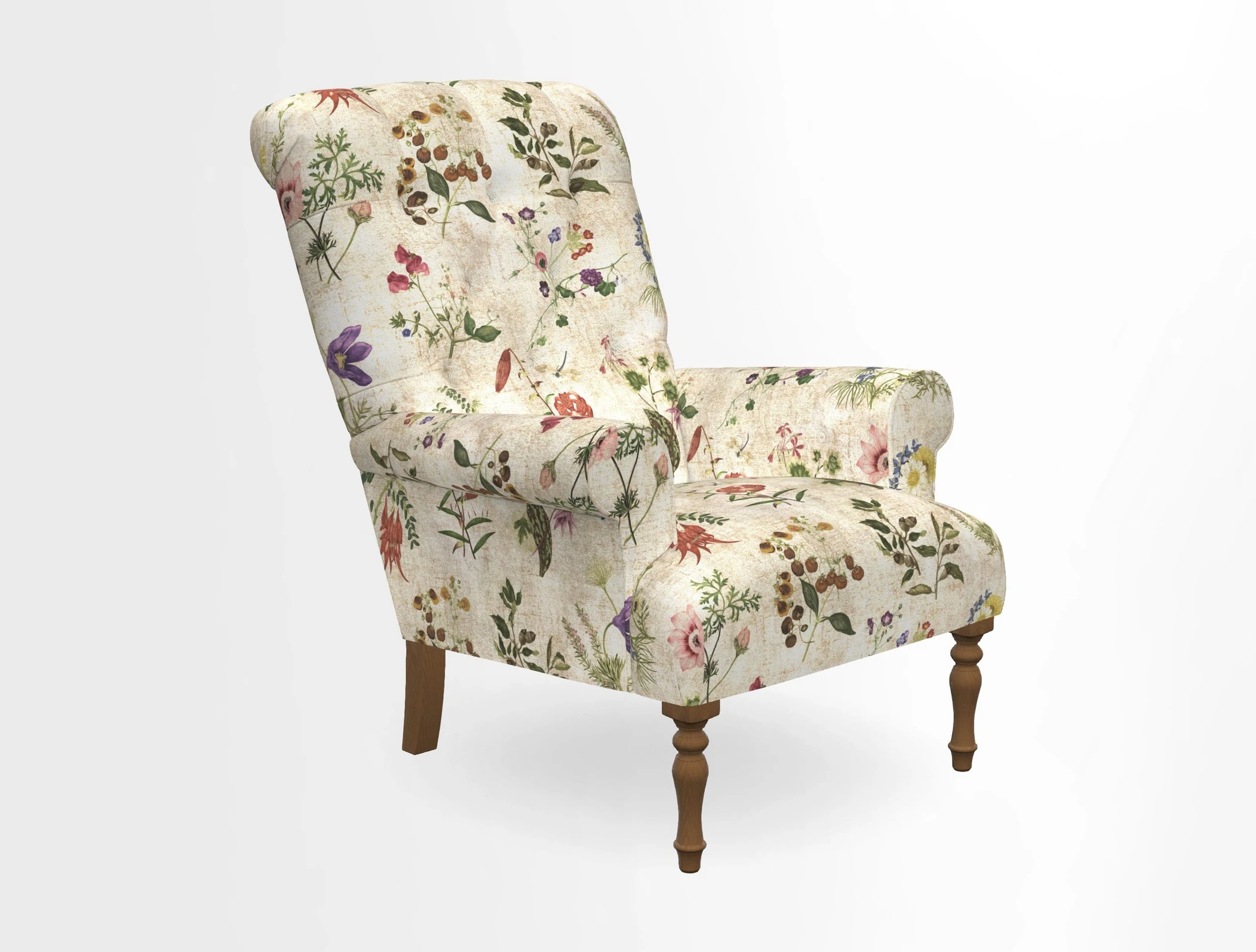 Chelsham Chair in Roxburgh Herringbone Paprika
