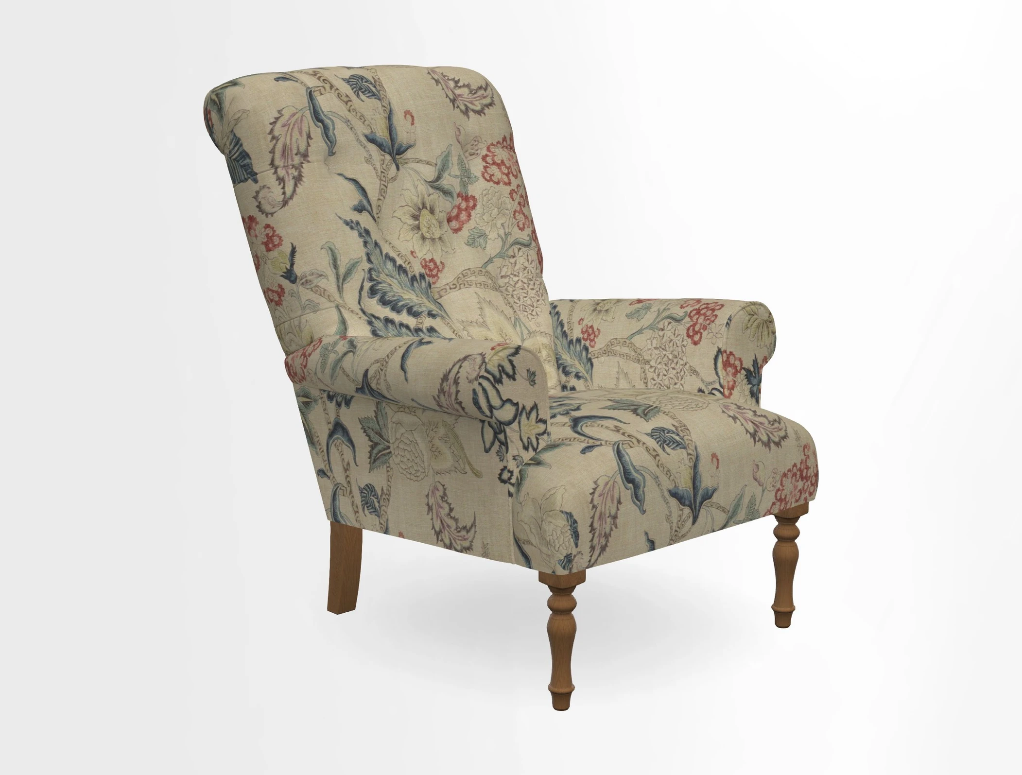 Chelsham Chair in Roxburgh Herringbone Paprika