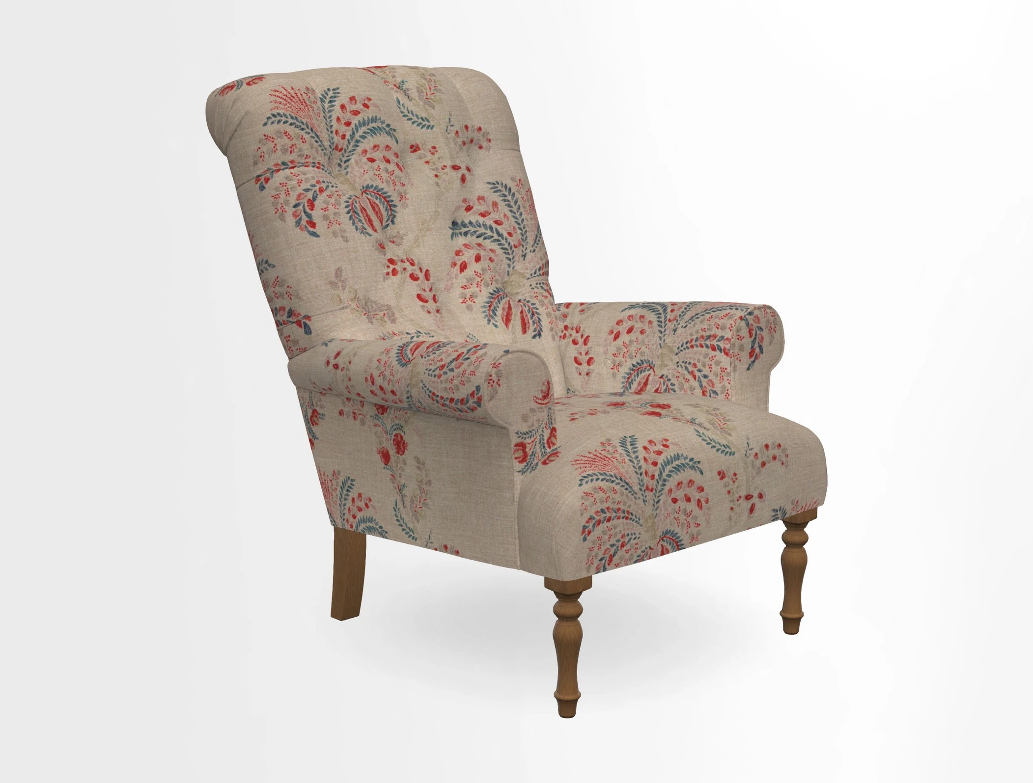 Chelsham Chair in Roxburgh Herringbone Paprika